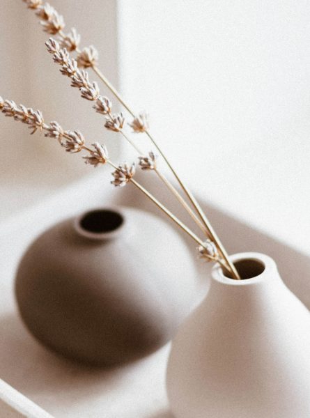 white-and-brown-vases
