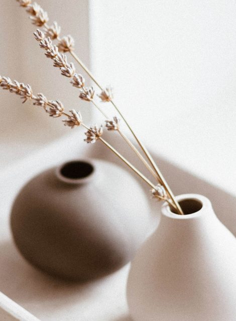 white-and-brown-vases